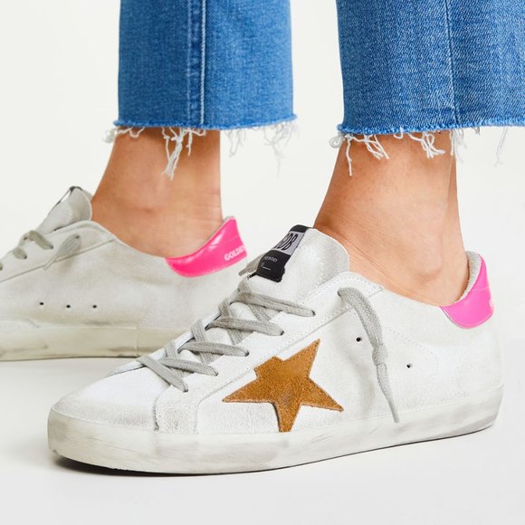 Golden Goose Shoes - Golden Goose Superstar Suede Shocking Pink Size 39